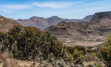 Akansu Asbaha Kuzey Etiyopya, Afrika yakınındaki Gheralta manzara