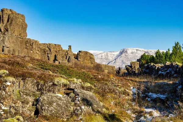 Landskap i Þingvellir nationalpark på Island — Stockfoto