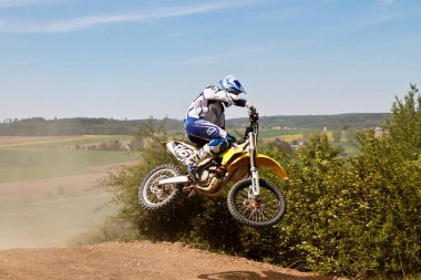 Windsberg, Almanya-29 Haziran 2019: Windsberg 'de Motocross eğitimi