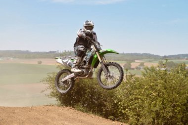 Windsberg, Almanya-29 Haziran 2019: Windsberg 'de Motocross eğitimi