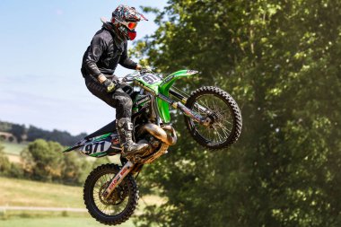 Warching, Almanya-Haziran 29, 2019: Motocross eğitim içinde Warching