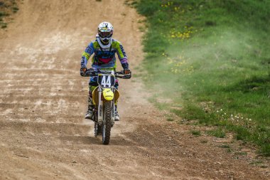 Warching, Almanya-Haziran 29, 2019: Motocross eğitim içinde Warching