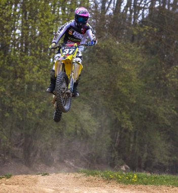 Warching, Almanya-Haziran 29, 2019: Motocross eğitim içinde Warching