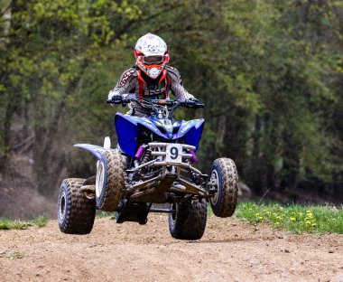 Warching, Almanya-Haziran 29, 2019: Motocross eğitim içinde Warching