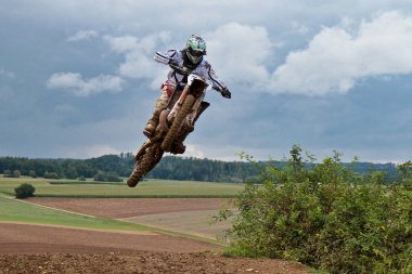 Windsberg, Almanya-29 Haziran 2019: Windsberg 'de Motocross eğitimi