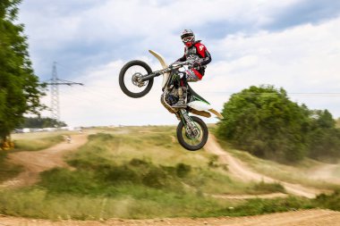 Warching, Almanya-Haziran 29, 2019: Motocross eğitim içinde Warching