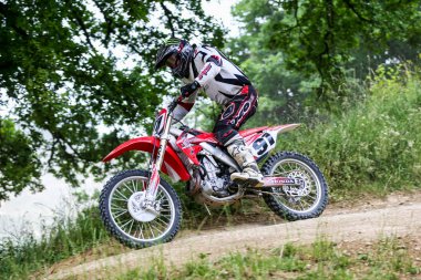 Warching, Almanya-Haziran 29, 2019: Motocross eğitim içinde Warching
