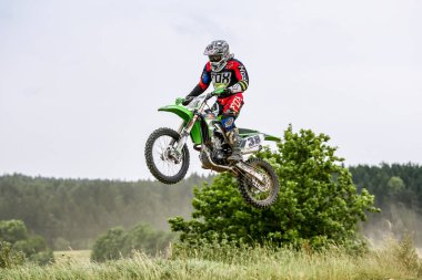 Warching, Almanya-Haziran 29, 2019: Motocross eğitim içinde Warching