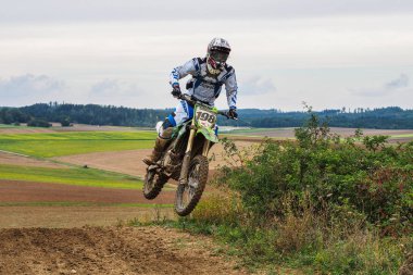 Windsberg, Almanya-29 Haziran 2019: Windsberg 'de Motocross eğitimi