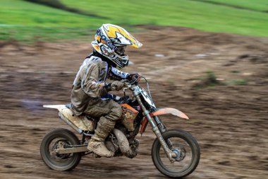 Windsberg, Almanya-29 Haziran 2019: Windsberg 'de Motocross eğitimi