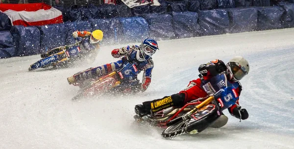 Inzell, Tyskland-16 mars 2019: World Ice Speedway Championship. — Stockfoto