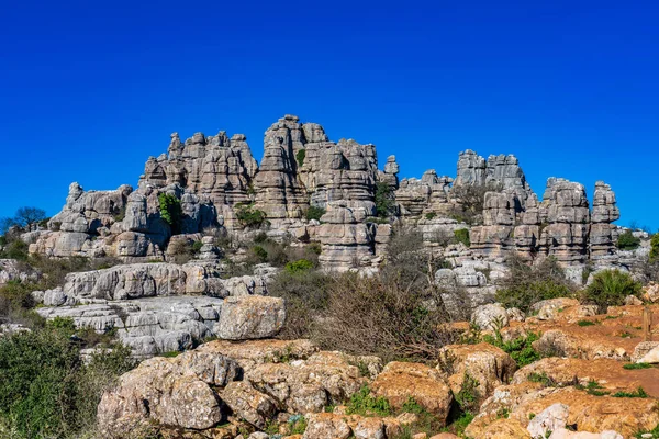 El Torcal de Antequera, Endülüs, İspanya, Antequera yakınlarında, Malaga.