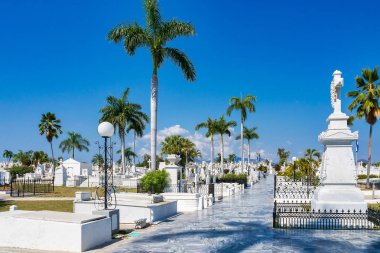 Santiago de Cuba'nın ana mezarlığı. Santa Ifigenia mezarlığı.