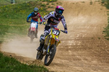Warching, Almanya-Haziran 29, 2019: Motocross eğitim içinde Warching