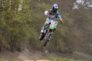 Warching, Almanya-Haziran 29, 2019: Motocross eğitim içinde Warching