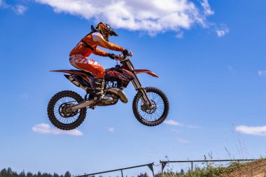 Warching, Almanya-Haziran 29, 2019: Motocross eğitim içinde Warching