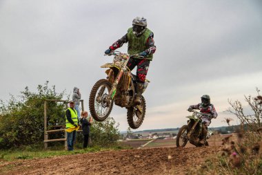 Windsberg, Almanya-29 Haziran 2019: Windsberg 'de Motocross eğitimi
