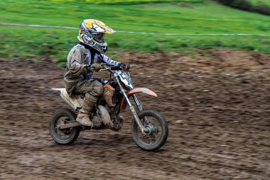 Windsberg, Almanya-29 Haziran 2019: Windsberg 'de Motocross eğitimi