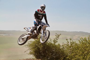 Windsberg, Almanya-29 Haziran 2019: Windsberg 'de Motocross eğitimi