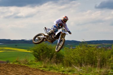 Windsberg, Almanya-29 Haziran 2019: Windsberg 'de Motocross eğitimi