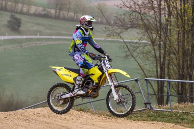 Warching, Almanya-Haziran 29, 2019: Motocross eğitim içinde Warching
