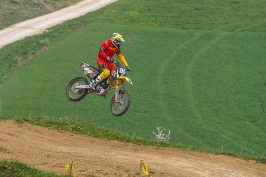Warching, Almanya-Haziran 29, 2019: Motocross eğitim içinde Warching