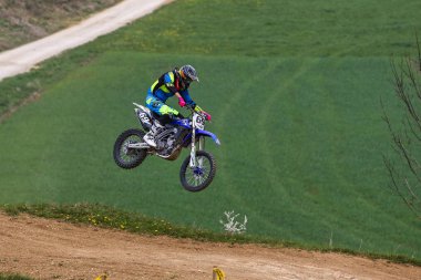 Warching, Almanya-Haziran 29, 2019: Motocross eğitim içinde Warching