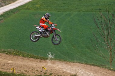 Warching, Almanya-Haziran 29, 2019: Motocross eğitim içinde Warching