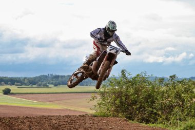Windsberg, Almanya-29 Haziran 2019: Windsberg 'de Motocross eğitimi