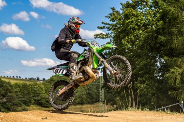 Warching, Almanya-Haziran 29, 2019: Motocross eğitim içinde Warching