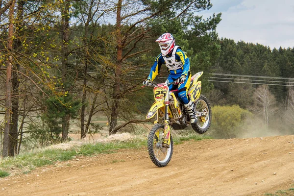 Warching, Německo-29. červen 2019: Motocross výcvik ve Warching — Stock fotografie