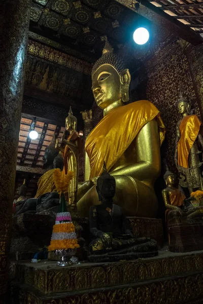 Wat Xieng Thong veya Luang Prabang Altın Şehir Tapınağı, Laos. — Stok fotoğraf