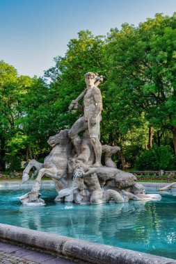 Münih eski Botanik Bahçesi Neptün Çeşmesi, Almanya