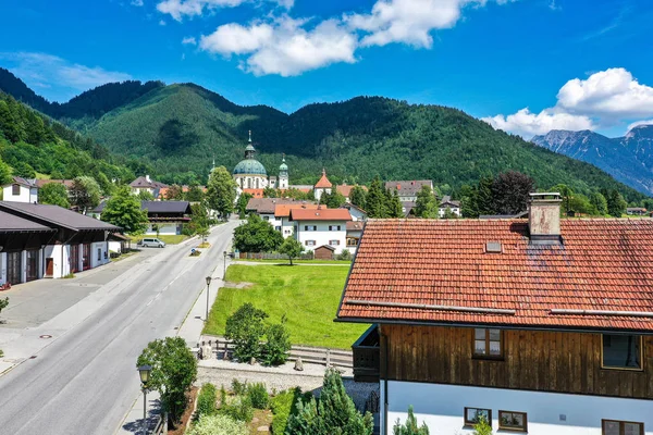 Ettal Abbey, Kloster Ettal Bavyera, Almanya 'da Oberammergau yakınlarında..