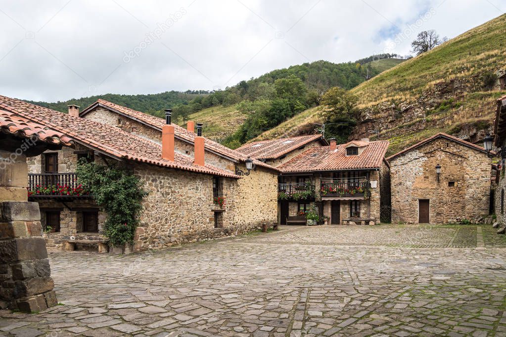 Barcena Mayor, Cabuerniga valley in Cantabria, Spain.