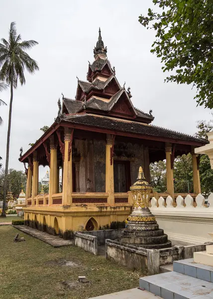 Wat Si Saket em Vientiane City, Laos . — Fotografia de Stock
