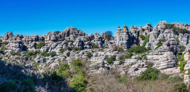 El Torcal de Antequera, Endülüs, İspanya, Antequera yakınlarında, Malaga.