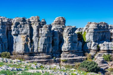 El Torcal de Antequera, Endülüs, İspanya, Antequera yakınlarında, Malaga.