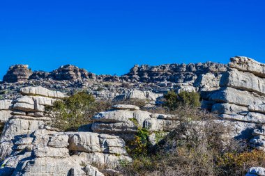 El Torcal de Antequera, Endülüs, İspanya, Antequera yakınlarında, Malaga.