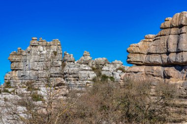 El Torcal de Antequera, Endülüs, İspanya, Antequera yakınlarında, Malaga.