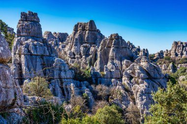 El Torcal de Antequera, Endülüs, İspanya, Antequera yakınlarında, Malaga.