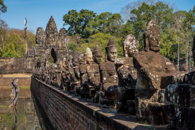 Güney kapısı angkor için thom Kamboçya, Asya