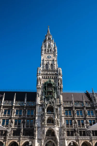 The New Town Hall at Marienplatz in Munich, Baviera, Alemanha — Fotografia de Stock