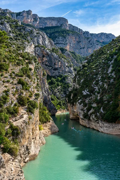 Garganta del Verdon, Gargantas del Verdon en los Alpes franceses, Provenza, Francia — Foto de Stock