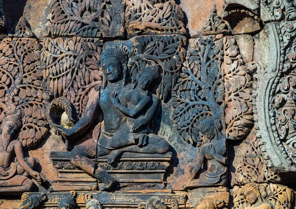 Banteay Srei é um templo hindu dedicado a Shiva em Angkor, Camboja — Fotografia de Stock