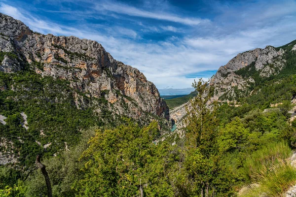 Verdonschlucht, Gorges du Verdon in den französischen Alpen, Provence, Frankreich — Stockfoto