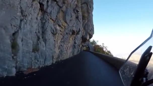 Französische Landschaft Combe Laval Col Del Machine Fahren Sie Durch — Stockvideo