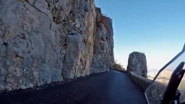 Französische Landschaft Combe Laval Col Del Machine Fahren Sie Durch — Stockvideo