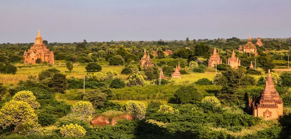 Pagody Chrámy Baganu Myanmaru Dříve Barmě Místě Světového Dědictví Asii — Stock fotografie