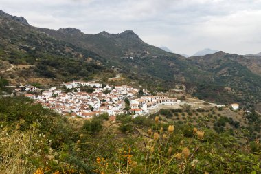 Beyaz Endülüs köyü, Pueblo Blanco Benadalid. Malaga ili, Costa del Sol, İspanya